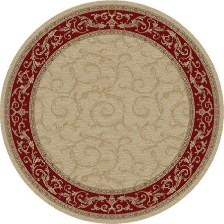 CONCORD GLOBAL 5 ft. 3 in. Jewel Veronica - Round, Ivory 43920